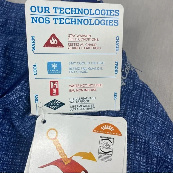 Columbia PFG Tennis Preppy Blue UPF 40+ Water Resistant Skort - Picture 4 of 9